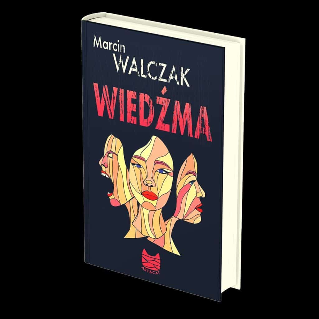 marcin walczak autor thrillerów kryminalnych ksiądz, autor, realista, przedsprzedaż, okładka książki, krew, smak krwi wiedźma książka ostrzeszów czarownice